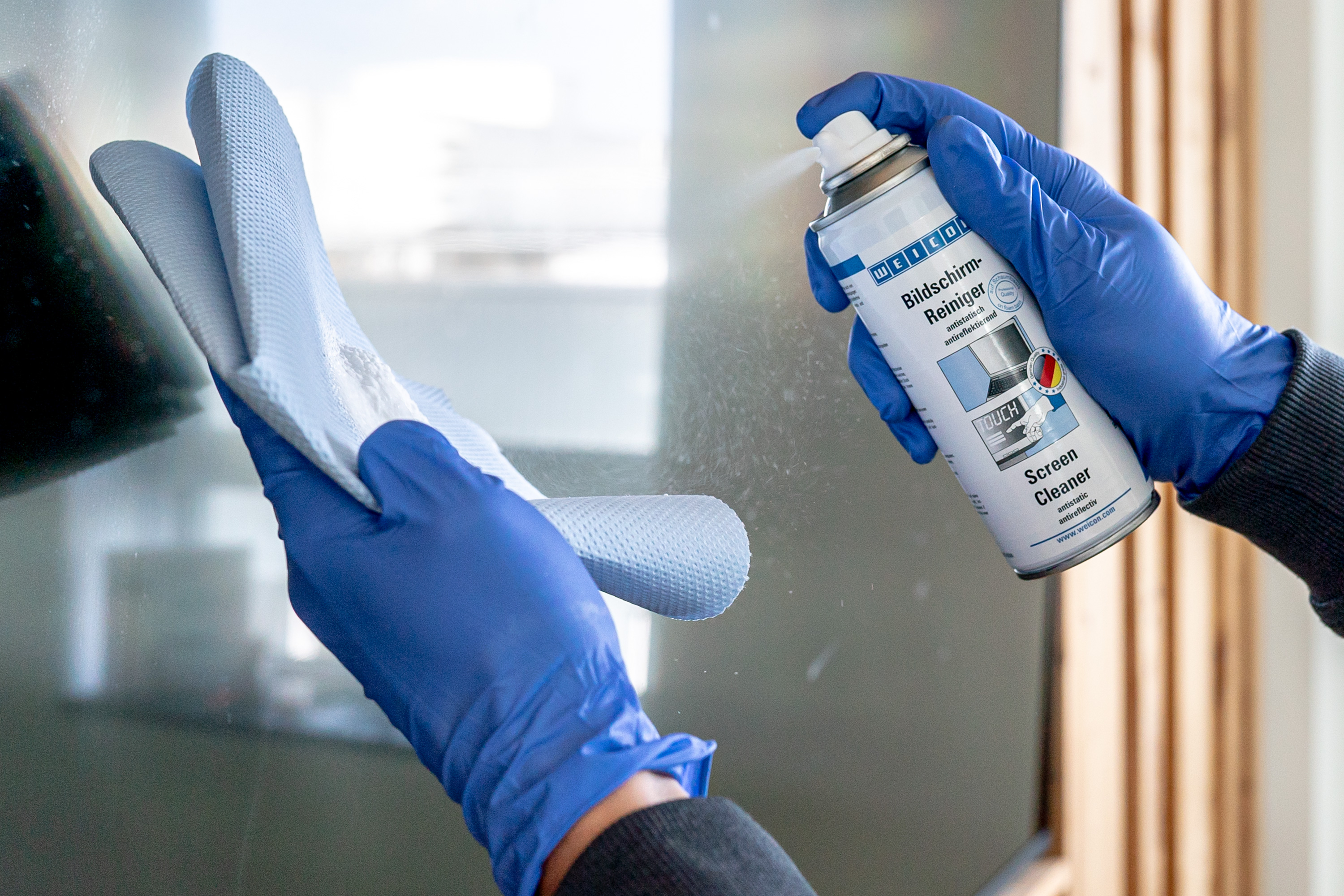 Bildschirm-Reiniger Anwendungsbild