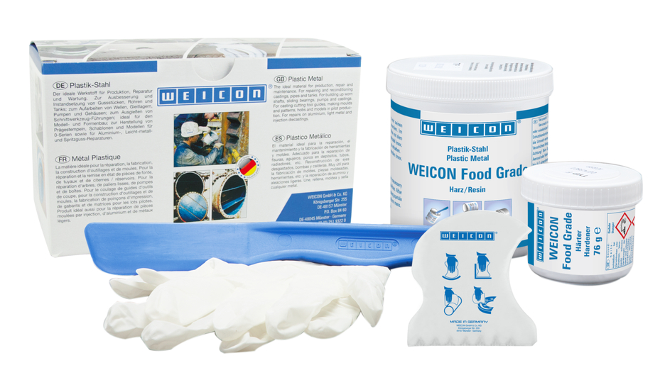 WEICON Food Grade | ceramic-filled epoxy resin system for wear protection, food approval